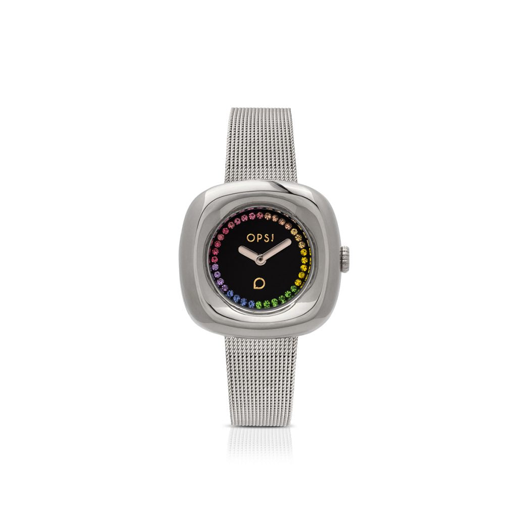 Orologio Donna Ops Curvy Acciaio Quarzo Nero Multicolore OPSPW-1076-2950